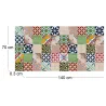 Tapis intérieur extérieur en vinyle mosaique