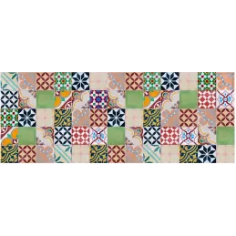 Tapis intérieur extérieur en vinyle mosaique