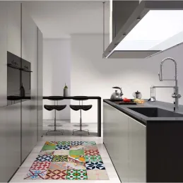 Tapis intérieur extérieur en vinyle mosaique