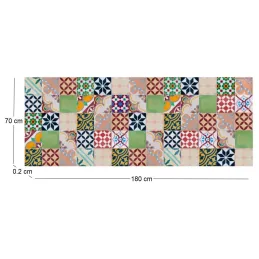 Tapis intérieur extérieur en vinyle mosaique