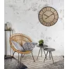 Horloge en bois et métal Industrie