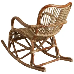 Rocking chair en rotin naturel Paya