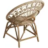 Fauteuil pétale en rotin naturel