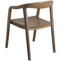 Fauteuil en teck patiné Ciamis