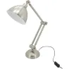 Lampe de bureau en acier brossé Loft