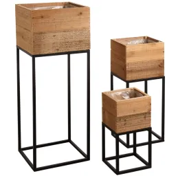 Sellettes jardinières Lofty (Lot de 3)