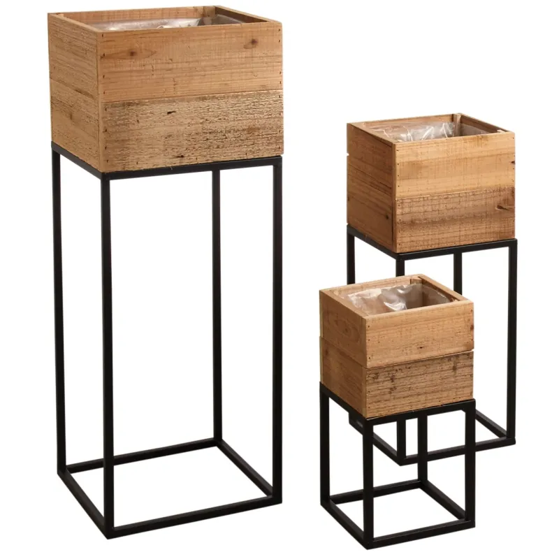 Sellettes jardinières Lofty (Lot de 3)