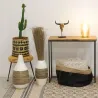 Tabouret soleil en rotin naturel