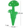Champignon déco en métal vert