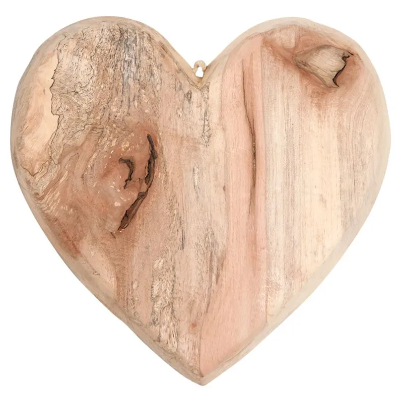 Coeur à suspendre en saule