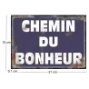 Plaque en métal humour 21 x 15 cm