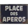 Plaque en métal humour 21 x 15 cm