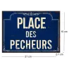 Plaque en métal humour 21 x 15 cm