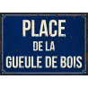 Plaque en métal humour 21 x 15 cm