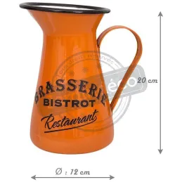 Broc en métal coloré Brasserie-Bistrot