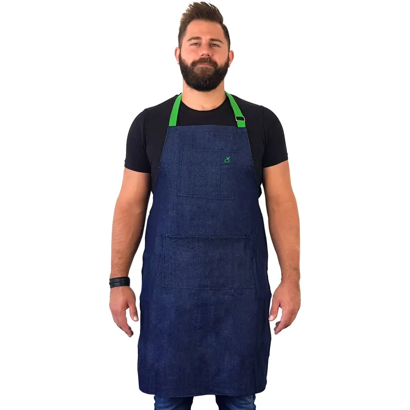 Tablier de cuisine unisexe en jean