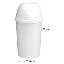 Poubelle avec couvercle Swing 45 litres