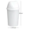 Poubelle avec couvercle Swing 45 litres