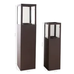 Colonnes en métal Stuart (Lot de 2)