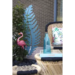 Feuille déco en métal antique à planter
