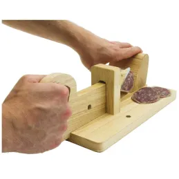 Trancheuse à charcuterie en bois