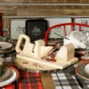 Trancheuse à charcuterie en bois