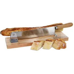 Trancheuse à pain en bois et inox