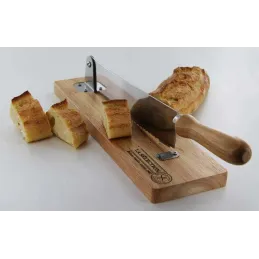 Trancheuse à pain en bois et inox