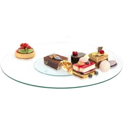 Plateau tournant en verre 45 cm