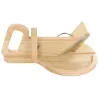 Trancheuse charcuterie ronde en bois
