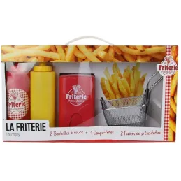 Coffret coupe frites paniers et pousses sauces
