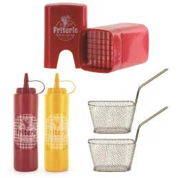 Coffret coupe frites paniers et pousses sauces