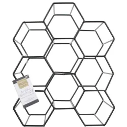 Casier à bouteilles filaire nid d'abeille