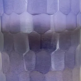 Photophore en verre mosaique violet