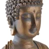 Bouddha assis en résine doré
