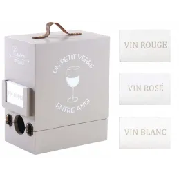 Boite à cubi 3 litres en bois Entre amis