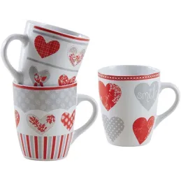Mug en grès coeur rouge