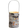 Photophore en bouleau blanchi led