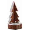 Sapin porte bougie en bois