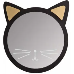 Miroir chat en bois