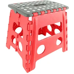 Marche pied pliable bicolore