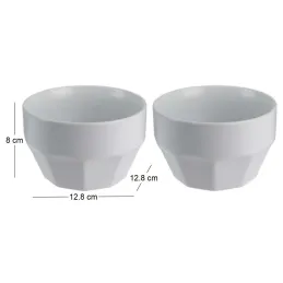 Bol en céramique Facette (Lot de 2)