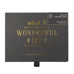 Coffret 6 bougies à la vanille "A wonderful life"