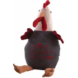 Cale-porte poule en velours Home sweet home 27 cm