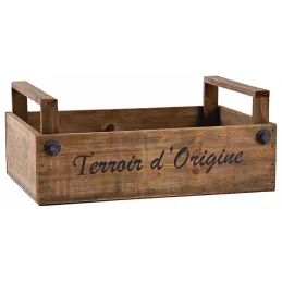 Caisse en bois teinté Terroir d'Origine
