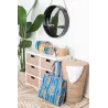 Corbeille ronde en jute naturelle avec 2 poignées