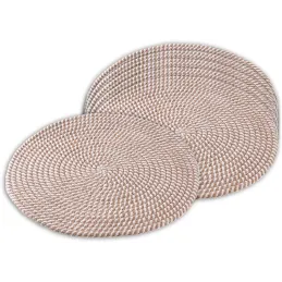 Set de table rond en jute (Lot de 6)