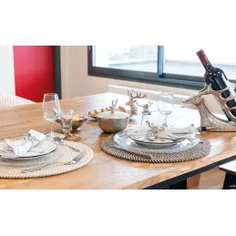 Set de table rond en jute (Lot de 6)
