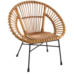 Fauteuil enfant soleil rotin