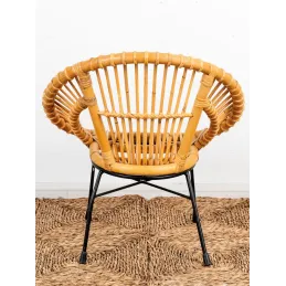 Fauteuil enfant soleil rotin
